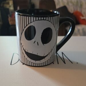 Black and White Skull Face Ceramic Coffee Mug